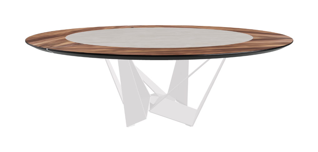 Cattelan Italia Skorpio Ker-Wood Round Dining Table 220