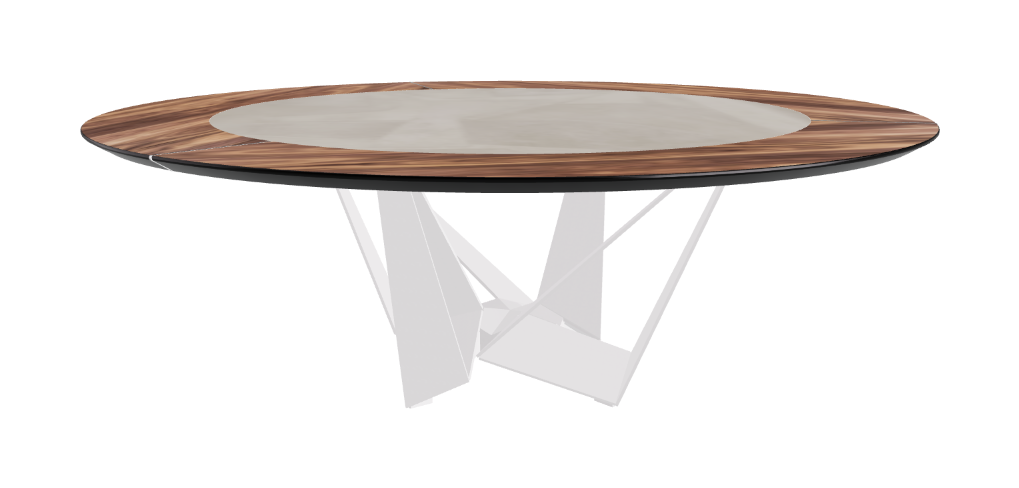 Cattelan Italia Skorpio Ker-Wood Round Dining Table 220