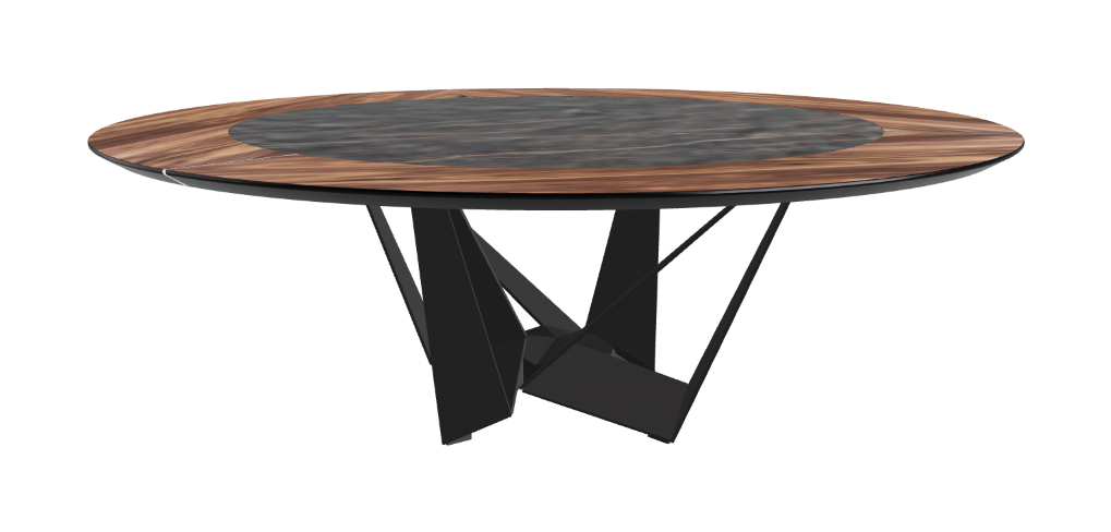 Cattelan Italia Skorpio Ker-Wood Round Dining Table 220