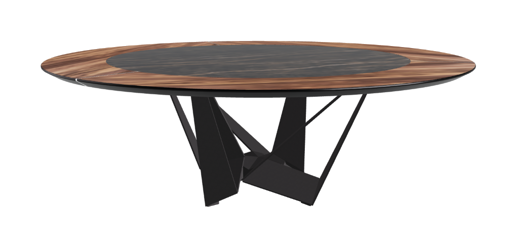 Cattelan Italia Skorpio Ker-Wood Round Dining Table 220