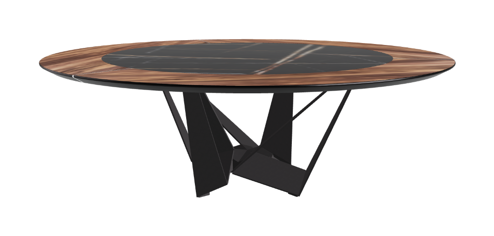 Cattelan Italia Skorpio Ker-Wood Round Dining Table 220