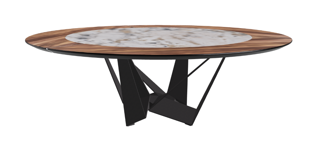 Cattelan Italia Skorpio Ker-Wood Round Dining Table 220