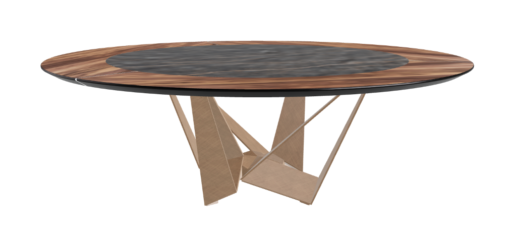 Cattelan Italia Skorpio Ker-Wood Round Dining Table 220