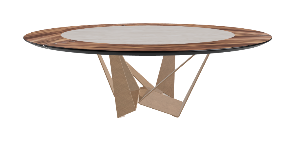 Cattelan Italia Skorpio Ker-Wood Round Dining Table 220