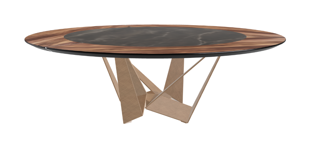 Cattelan Italia Skorpio Ker-Wood Round Dining Table 220