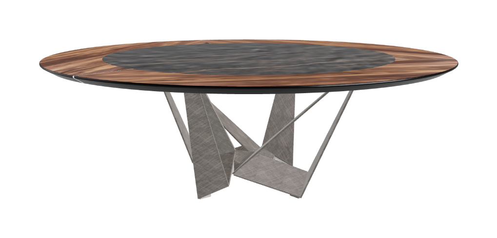 Cattelan Italia Skorpio Ker-Wood Round Dining Table 220
