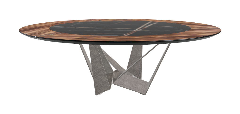 Cattelan Italia Skorpio Ker-Wood Round Dining Table 220