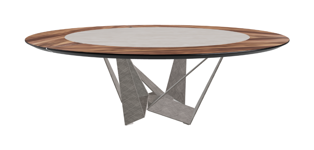 Cattelan Italia Skorpio Ker-Wood Round Dining Table 220