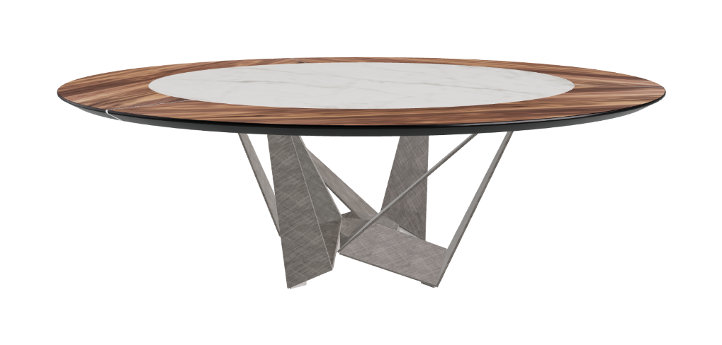Cattelan Italia Skorpio Ker-Wood Round Dining Table 220