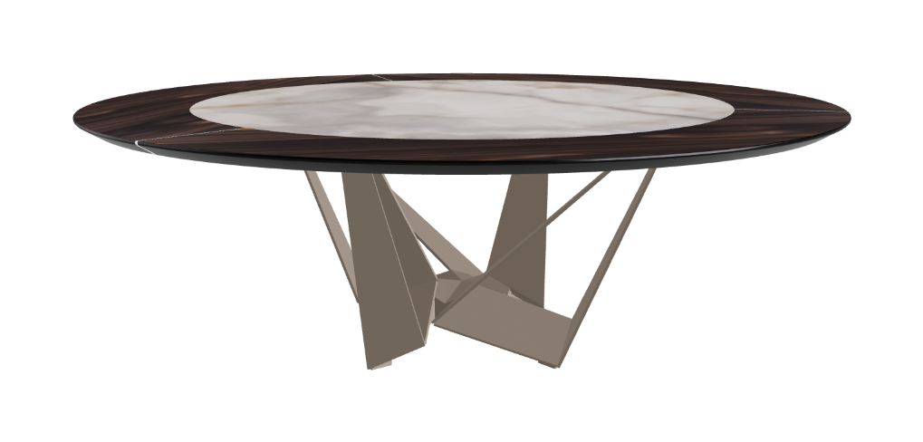 Cattelan Italia Skorpio Ker-Wood Round Dining Table 220