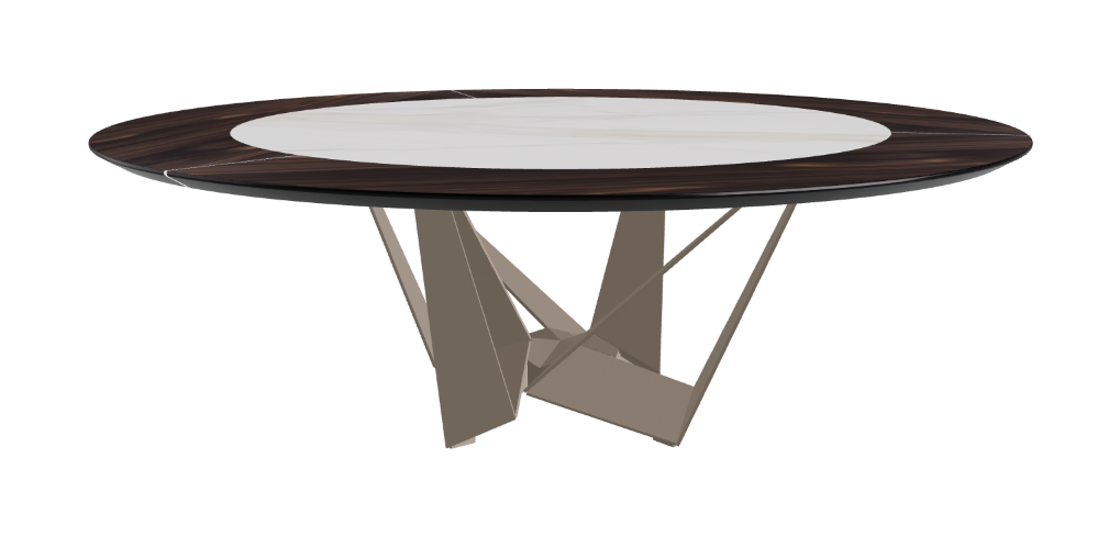 Cattelan Italia Skorpio Ker-Wood Round Dining Table 220
