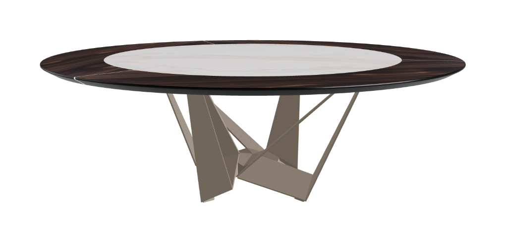 Cattelan Italia Skorpio Ker-Wood Round Dining Table 220