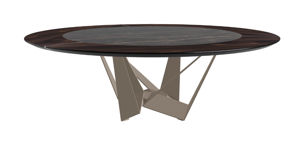 Cattelan Italia Skorpio Ker-Wood Round Dining Table 220