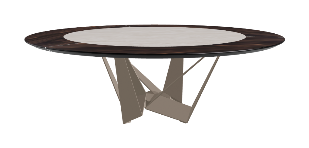 Cattelan Italia Skorpio Ker-Wood Round Dining Table 220