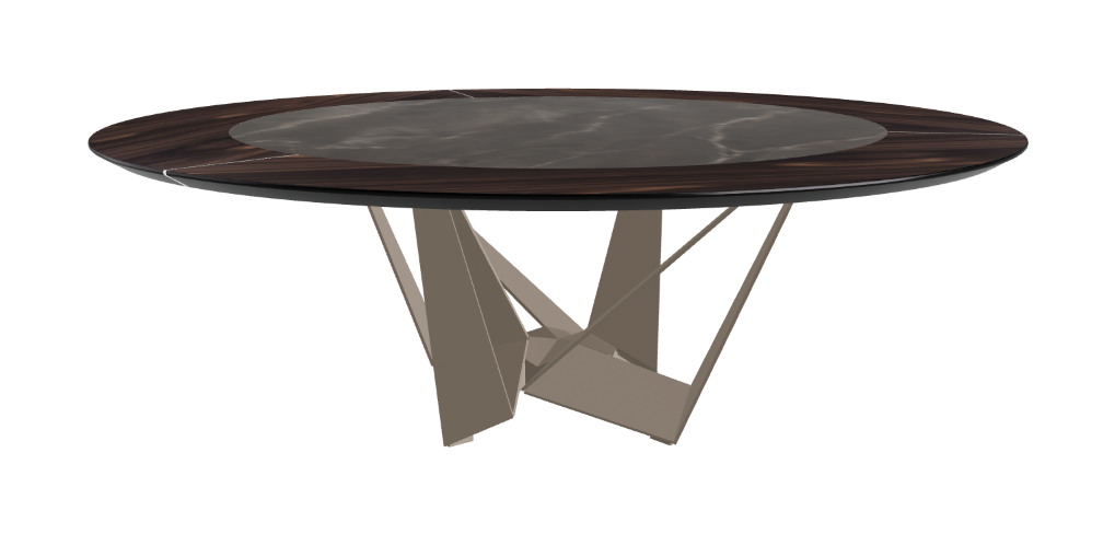 Cattelan Italia Skorpio Ker-Wood Round Dining Table 220