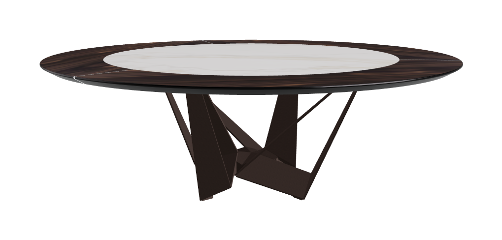 Cattelan Italia Skorpio Ker-Wood Round Dining Table 220
