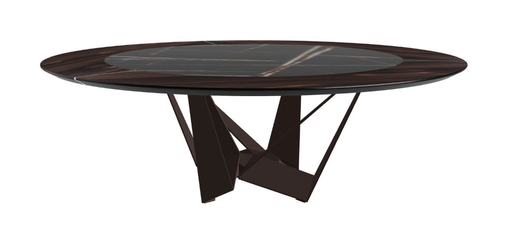 Cattelan Italia Skorpio Ker-Wood Round Dining Table 220