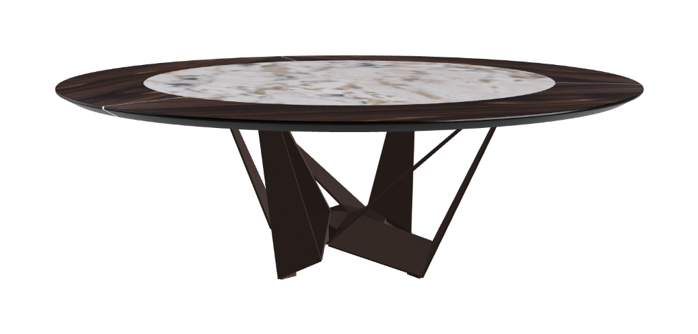 Cattelan Italia Skorpio Ker-Wood Round Dining Table 220