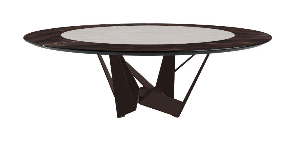 Cattelan Italia Skorpio Ker-Wood Round Dining Table 220