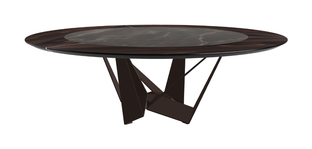 Cattelan Italia Skorpio Ker-Wood Round Dining Table 220