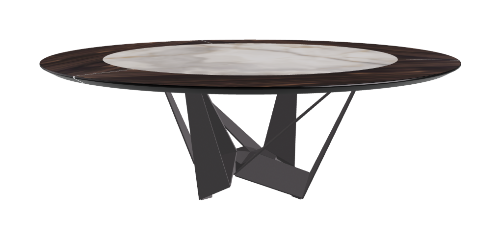 Cattelan Italia Skorpio Ker-Wood Round Dining Table 220