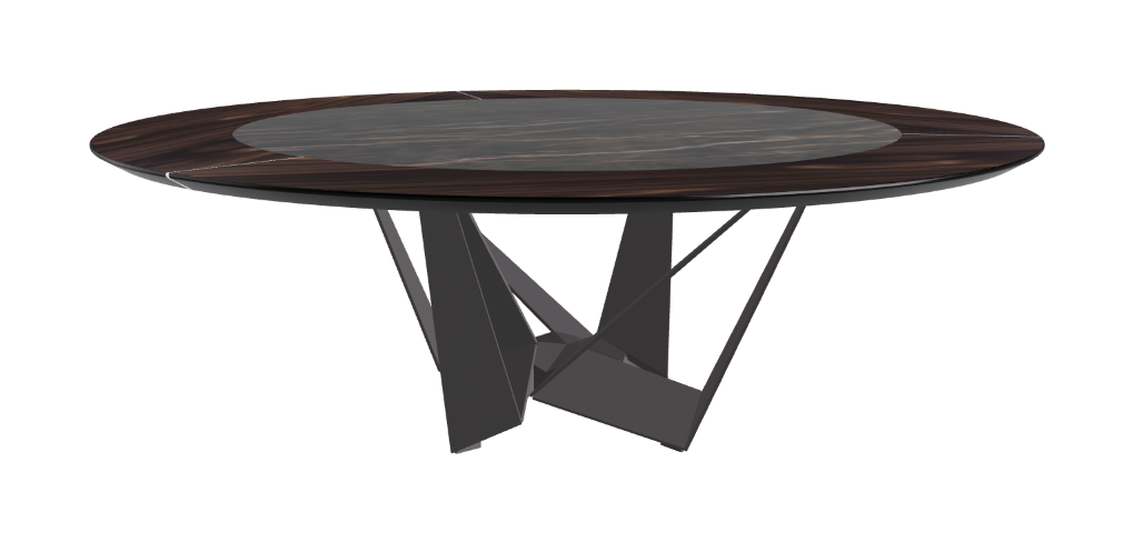 Cattelan Italia Skorpio Ker-Wood Round Dining Table 220
