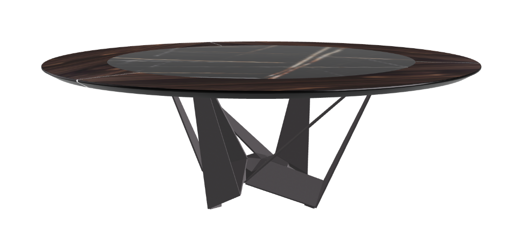Cattelan Italia Skorpio Ker-Wood Round Dining Table 220
