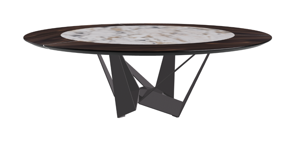 Cattelan Italia Skorpio Ker-Wood Round Dining Table 220