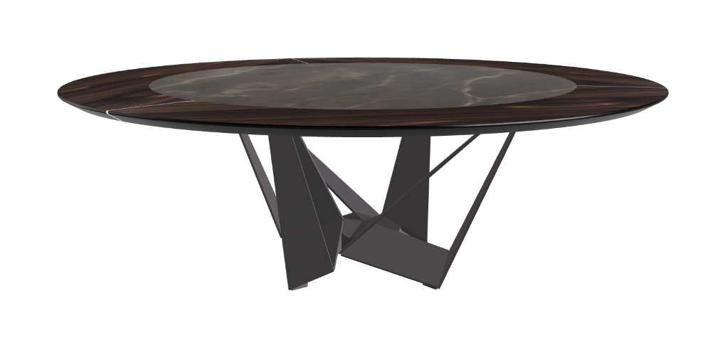 Cattelan Italia Skorpio Ker-Wood Round Dining Table 220