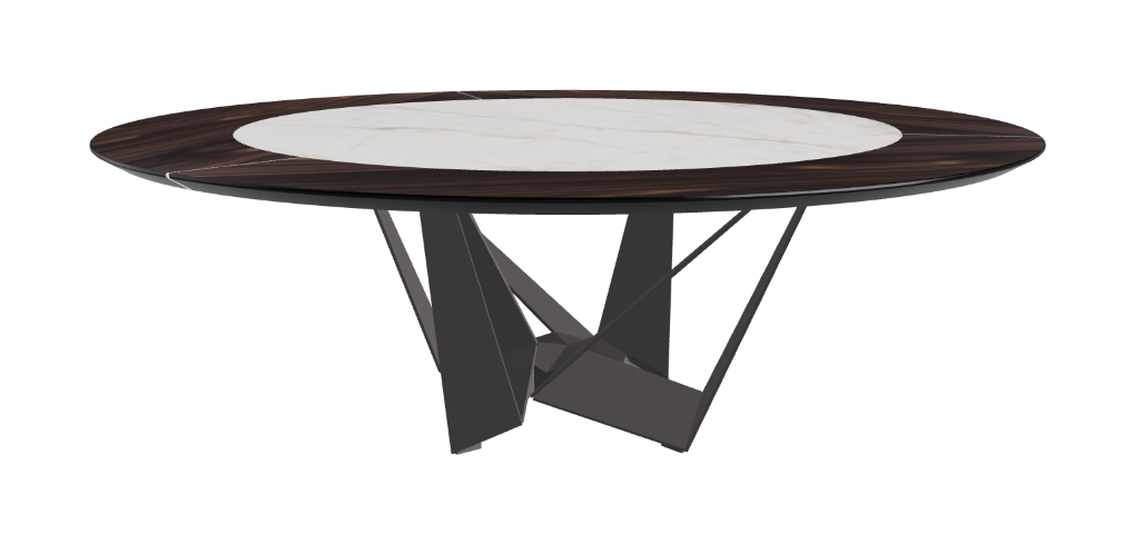 Cattelan Italia Skorpio Ker-Wood Round Dining Table 220