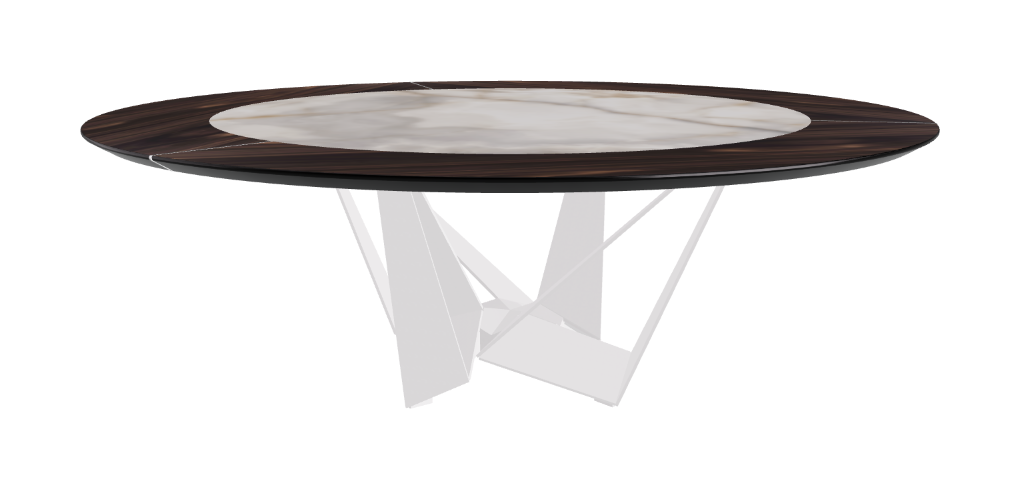 Cattelan Italia Skorpio Ker-Wood Round Dining Table 220