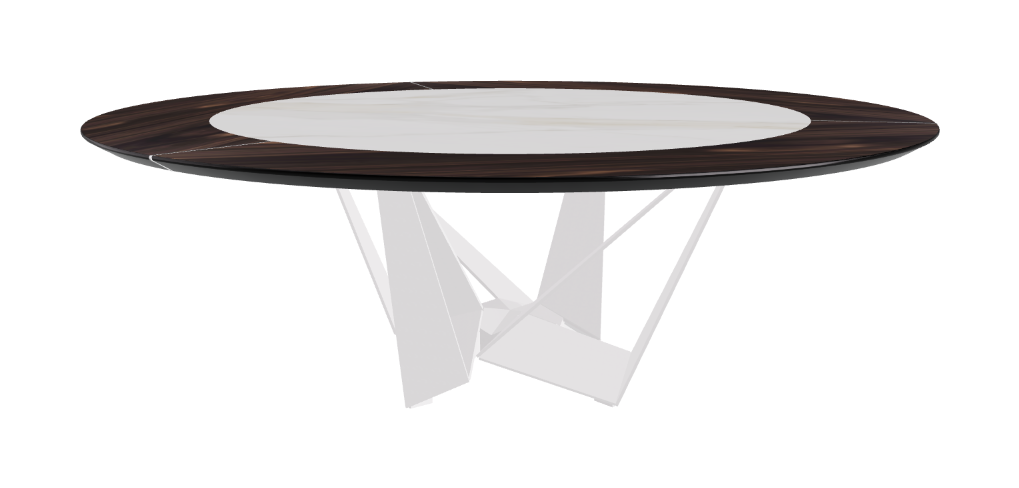 Cattelan Italia Skorpio Ker-Wood Round Dining Table 220