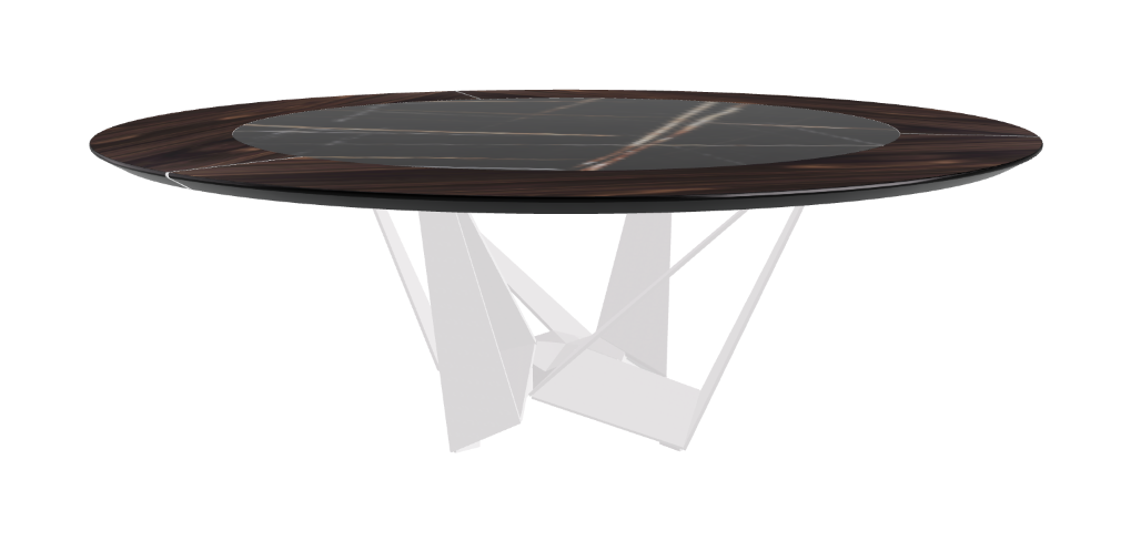 Cattelan Italia Skorpio Ker-Wood Round Dining Table 220