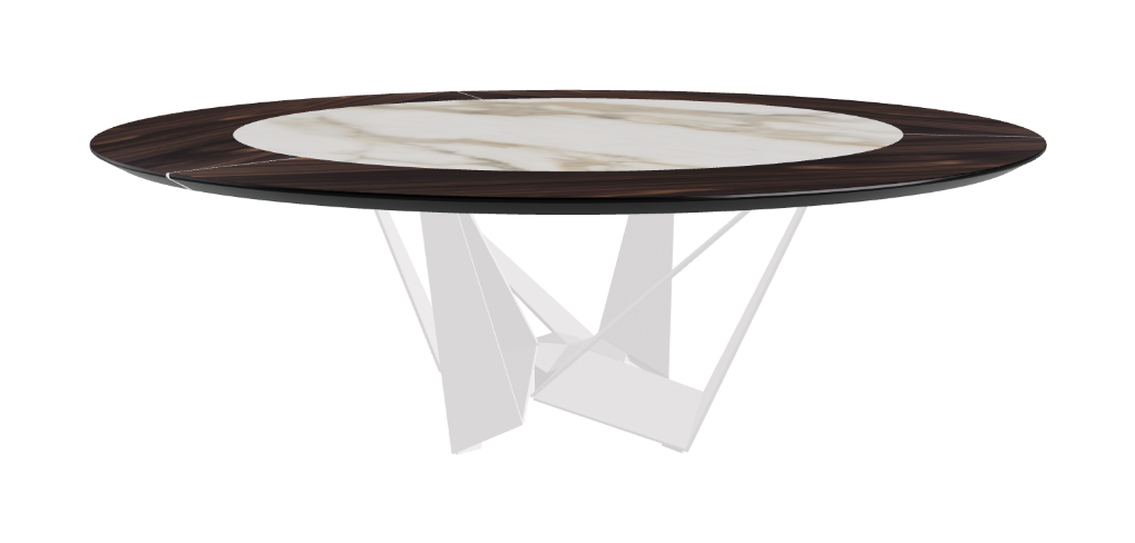 Cattelan Italia Skorpio Ker-Wood Round Dining Table 220