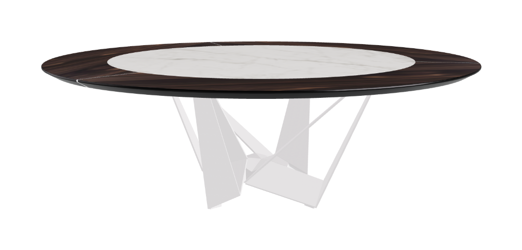 Cattelan Italia Skorpio Ker-Wood Round Dining Table 220