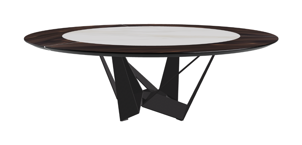 Cattelan Italia Skorpio Ker-Wood Round Dining Table 220
