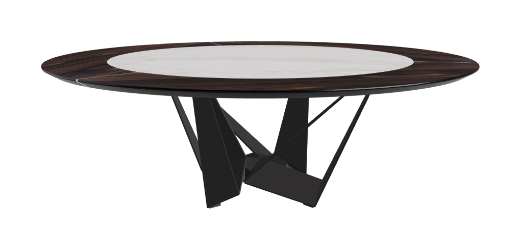 Cattelan Italia Skorpio Ker-Wood Round Dining Table 220
