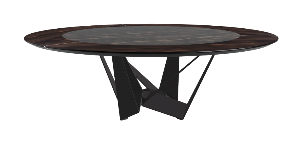 Cattelan Italia Skorpio Ker-Wood Round Dining Table 220