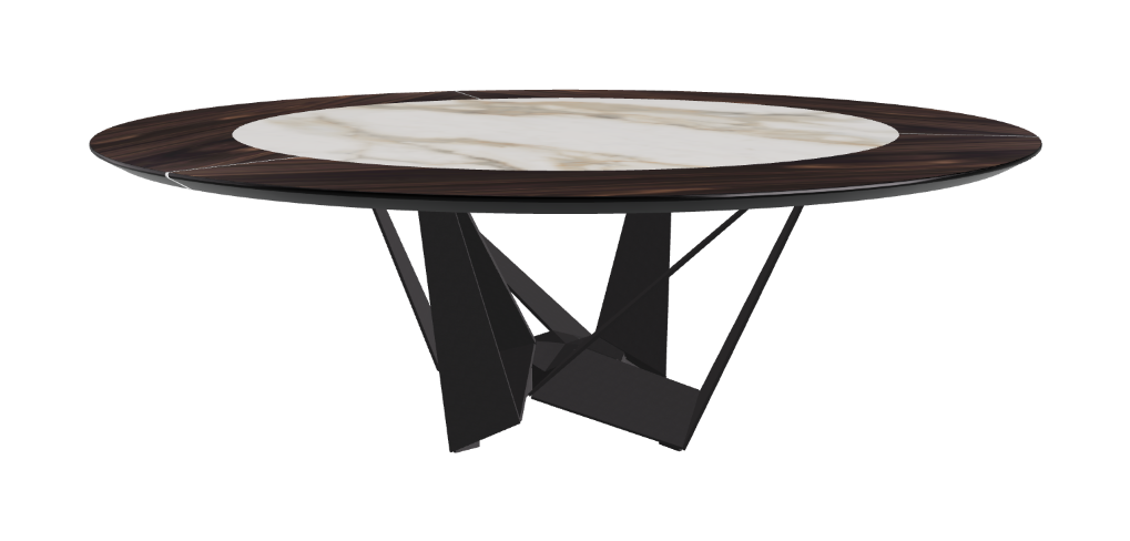 Cattelan Italia Skorpio Ker-Wood Round Dining Table 220