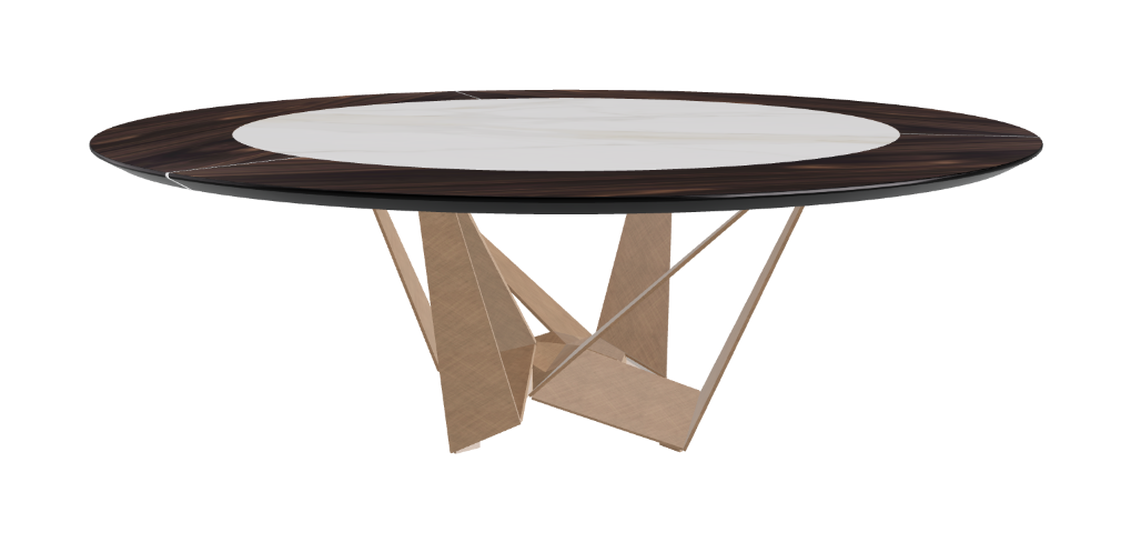 Cattelan Italia Skorpio Ker-Wood Round Dining Table 220
