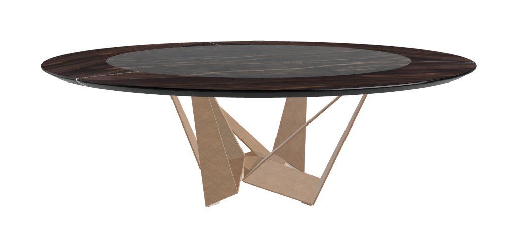 Cattelan Italia Skorpio Ker-Wood Round Dining Table 220