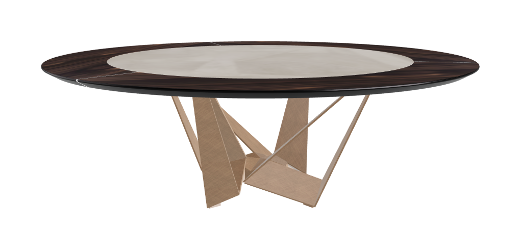 Cattelan Italia Skorpio Ker-Wood Round Dining Table 220