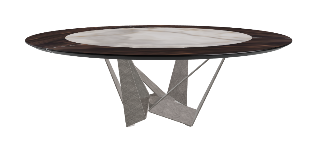 Cattelan Italia Skorpio Ker-Wood Round Dining Table 220