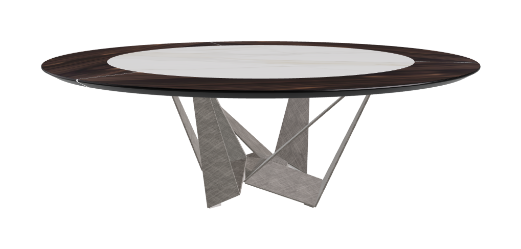 Cattelan Italia Skorpio Ker-Wood Round Dining Table 220
