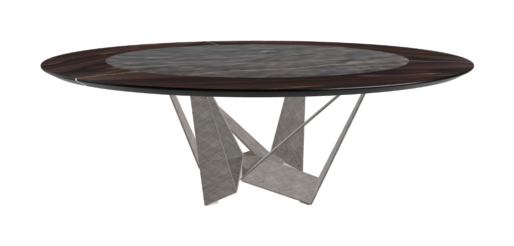 Cattelan Italia Skorpio Ker-Wood Round Dining Table 220