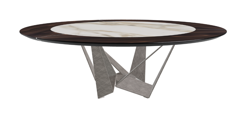 Cattelan Italia Skorpio Ker-Wood Round Dining Table 220