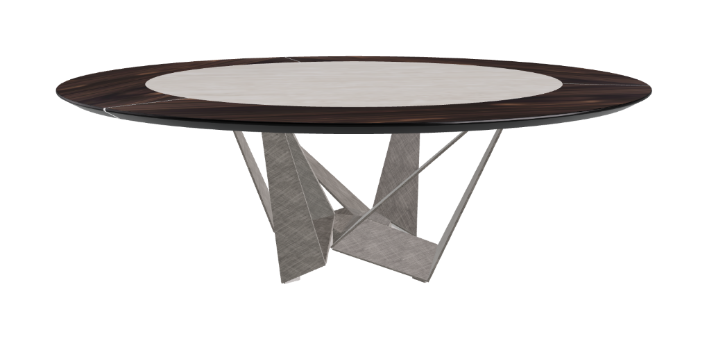 Cattelan Italia Skorpio Ker-Wood Round Dining Table 220