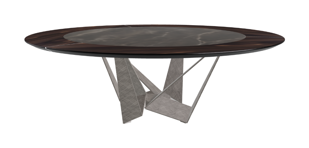 Cattelan Italia Skorpio Ker-Wood Round Dining Table 220