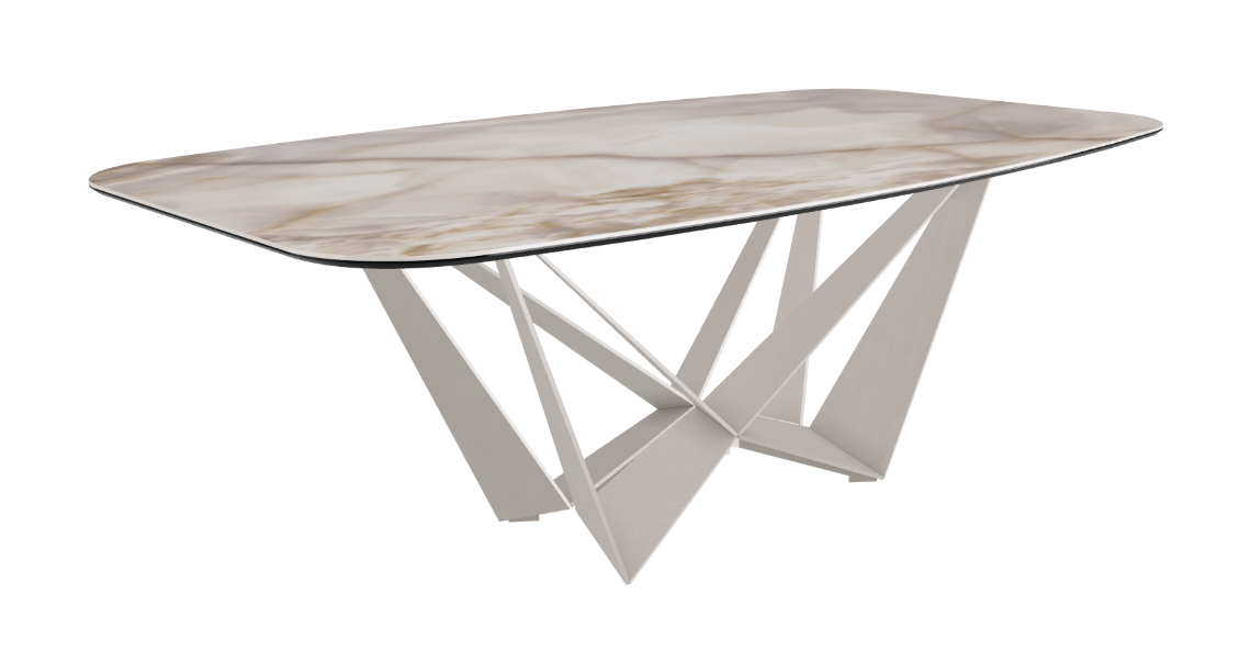 Cattelan Italia Skorpio Keramik Barrel Shaped Dining Table 200 & 240
