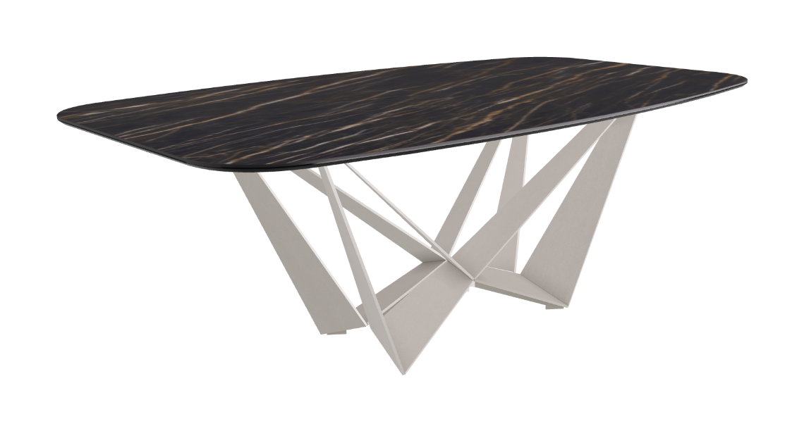 Cattelan Italia Skorpio Keramik Barrel Shaped Dining Table 200 & 240
